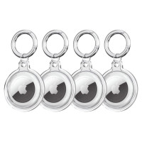 Tech-Protect Icon 4-pack Case for Apple AirTag - Transparent