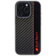 Audi Carbon Fiber Stripe iPhone 16 Pro 6.3" black/black hardcase AUS-TPUPCIP16P-R8/D1-BK