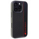Audi Carbon Fiber Stripe iPhone 16 Pro 6.3" black/black hardcase AUS-TPUPCIP16P-R8/D1-BK