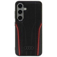 Audi Genuine Leather MagSafe S24 S921 black-red hardcase AU-TPUPCS24-R8/D3-RD