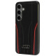 Audi Genuine Leather MagSafe S24 S921 black-red hardcase AU-TPUPCS24-R8/D3-RD