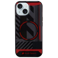 Audi IML Sport MagSafe Case iPhone 15 / 14 / 13 6.1" black/black hardcase AU-IMLMIP15-RSQ/D2-BK