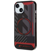 Audi IML Sport MagSafe Case iPhone 15 / 14 / 13 6.1" black/black hardcase AU-IMLMIP15-RSQ/D2-BK