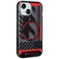 Audi IML Sport MagSafe Case iPhone 15 / 14 / 13 6.1" black/black hardcase AU-IMLMIP15-RSQ/D2-BK