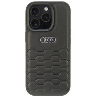 Audi Synthetic Leather iPhone 16 Pro 6.3" black/black hardcase AU-TPUPCIP16P-GT/D2-BK
