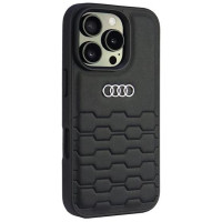 Audi Synthetic Leather iPhone 16 Pro 6.3" black/black hardcase AU-TPUPCIP16P-GT/D2-BK