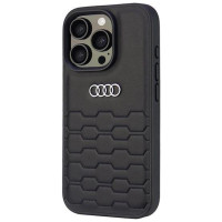 Audi Synthetic Leather iPhone 16 Pro 6.3" black/black hardcase AU-TPUPCIP16P-GT/D2-BK