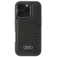 Audi Synthetic Leather MagSafe iPhone 16 Pro 6.3" black/black hardcase AU-TPUPCMIP16P-GT/D3-BK