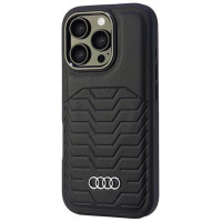 Audi Synthetic Leather MagSafe iPhone 16 Pro 6.3" black/black hardcase AU-TPUPCMIP16P-GT/D3-BK