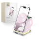 Tech-Protect QI15W-A43 3in1 MagSafe Inductive Charger - Pink