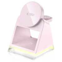 Tech-Protect QI15W-A43 3in1 MagSafe Inductive Charger - Pink
