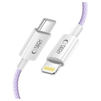 Tech-Protect Ultraboost Lite Lightning Cable PD60W/3A 1m - Purple