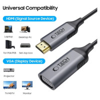Tech-Protect UltraBoost HDMI / VGA FULL HD 60 Hz adapter - black
