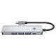 Tech-Protect HB01 HUB Adapter 5in1 USB-C + USB3.0 + HDMI 4K 60Hz + PD100W - gray
