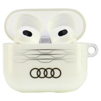 Audi IML Geometric Pattern AirPods 3 Case - White