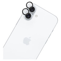 3Mk Protection Hardy Lens Protection Pro Black Glass for Camera Objects on Apple iPhone 16 / 16 Plus - Black