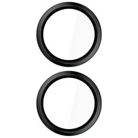 3Mk Protection Hardy Lens Protection Pro Black Glass for Camera Objects on Apple iPhone 16 / 16 Plus - Black