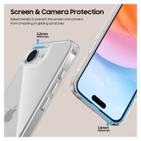 Tech-Protect FlexAir Hybrid Case for iPhone 16e - Clear