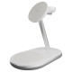 Puro Mag Station Qi2 3-in-1 Wireless Charger Compatible with MagSafe - White