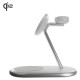 Puro Mag Station Qi2 3-in-1 Wireless Charger Compatible with MagSafe - White