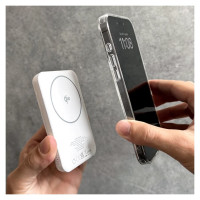 Puro Powerbank Puro Mag Plus 5000mAh 20W Qi2 compatible with MagSafe 1x USB-C Power Delivery - white