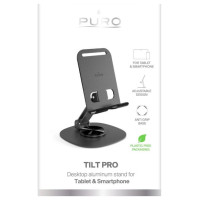 Puro Tilt Pro Aluminum Phone/Tablet Stand - Dark Gray