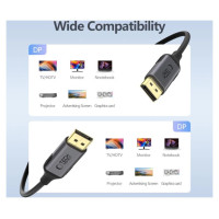 Tech-Protect UltraBoost DisplayPort to DisplayPort 1.4 4K 60Hz Cable 2m - Black