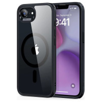 ESR Classic Hybrid Halolock MagSafe iPhone 16e Case - Clear-Black