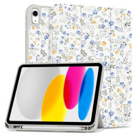 Tech-Protect SC Pen Case for iPad 10.9" 2022 (10th gen.) / 11" 2025 (11th gen.) - Daisies with Leaves