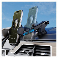 Dudao F2N smartphone holder for 360° air vent - black
