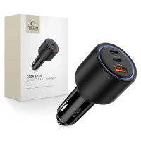 Tech-Protect CC04 3-port PD175W car charger - black