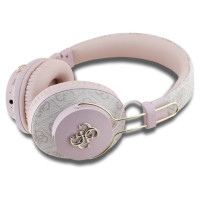 Guess ENC Metal 4G Logo On-Ear Headphones - Pink