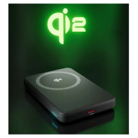 SBS Mag Power Qi2 5000 mAh Powerbank Compatible with MagSafe - Black