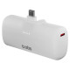 SBS EcoPower 5000 mAh 10W Powerbank with Built-in USB-C Port - White