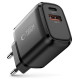 Tech-Protect NCA30 PD 30W / QC3.0 USB-A / USB-C wall charger - black