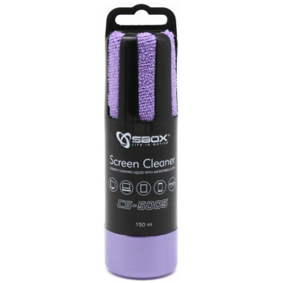 Sbox CS-5005U Screen Cleaner 150ml Purple