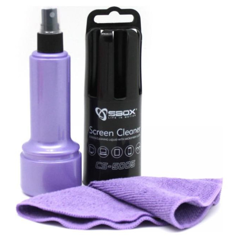 Sbox CS-5005U Screen Cleaner 150ml Purple