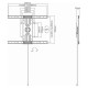 Sbox PLB-1246F Fixed Flat Screen LED TV Mount 37"-70" 50kg