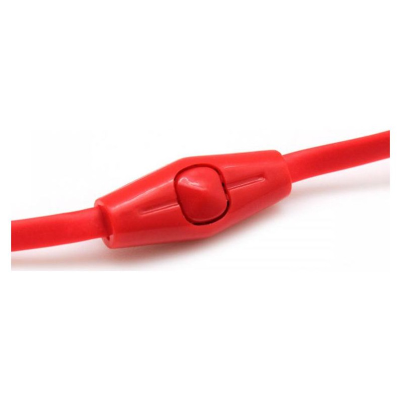 Sbox Stereo Earphones With Microphone EP-038 Red