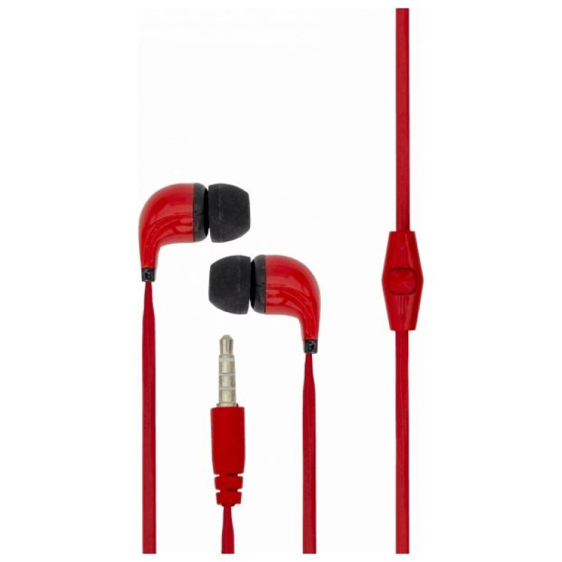 Sbox Stereo Earphones With Microphone EP-038 Red