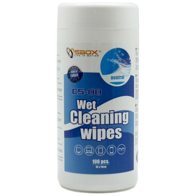 Sbox CS-08 Wet Cleaning Wipes 100pcs