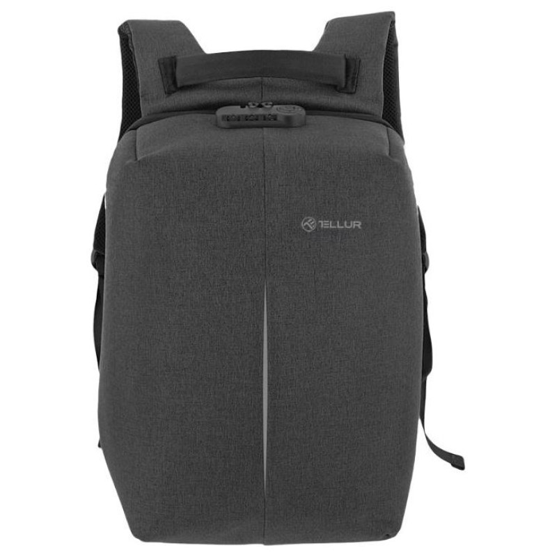 Tellur 15.6 Notebook Backpack Antitheft V2, USB port, Black
