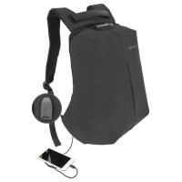 Tellur 15.6 Notebook Backpack Antitheft V2, USB port, Black