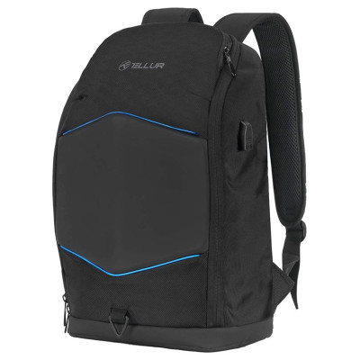 Tellur 15.6 Notebook Backpack Illuminated Strip, USB port, black