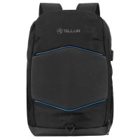 Tellur 15.6 Notebook Backpack Illuminated Strip, USB port, black