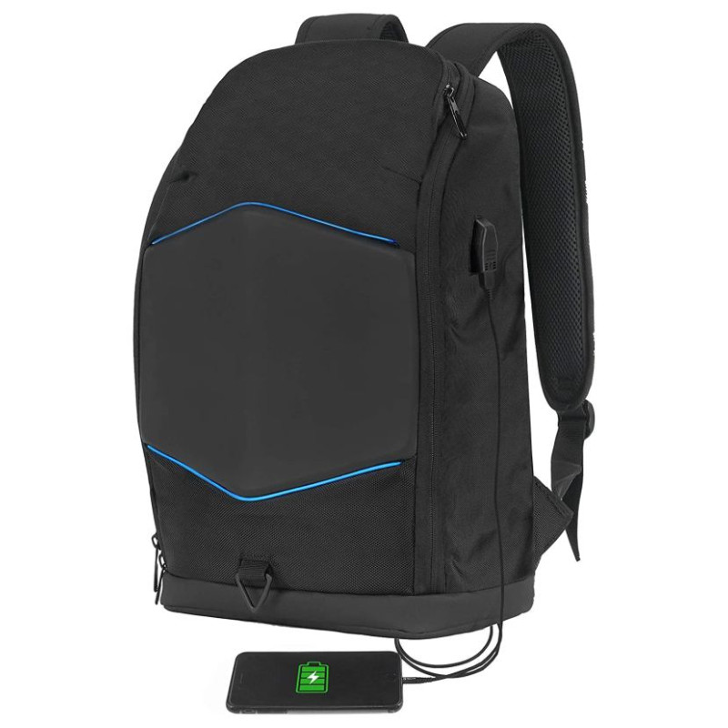Tellur 15.6 Notebook Backpack Illuminated Strip, USB port, black
