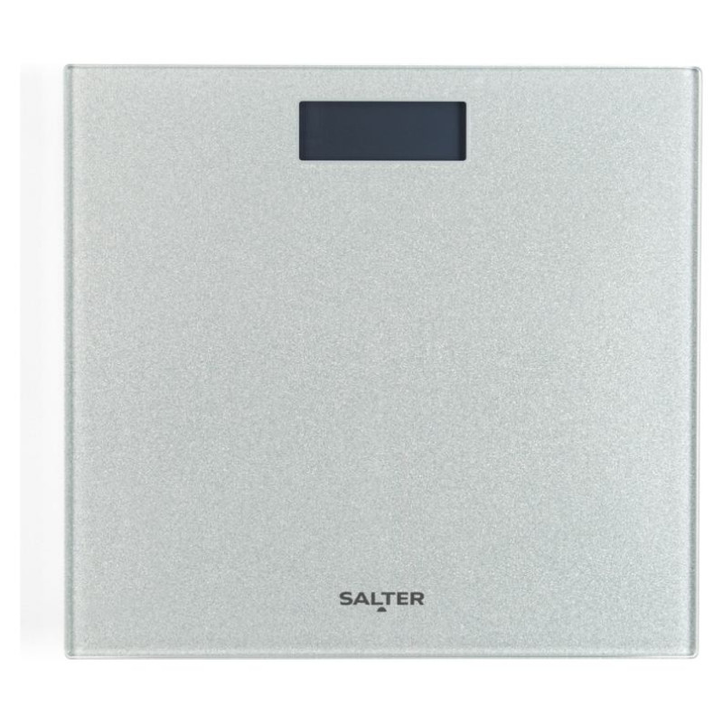 Salter 9037 SVGL3RCFXAS Glitter Glass Personal Bathroom Scale - Silver