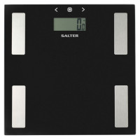 Salter 9150 BK3R Black Glass Analyser Bathroom Scales