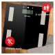Salter 9150 BK3R Black Glass Analyser Bathroom Scales
