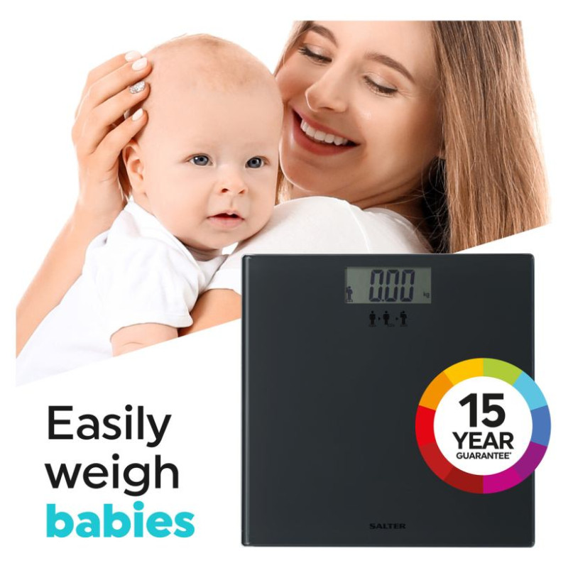 Salter SA00300 GGFEU16 Add and Weigh Scale Black